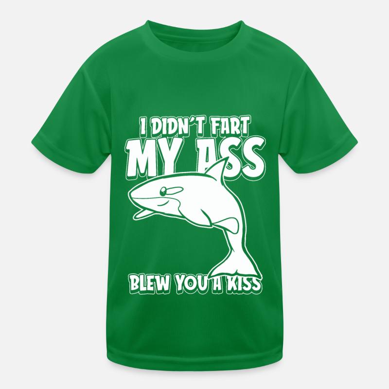 Haifisch Ironisch Kinder Funktions-T-Shirt