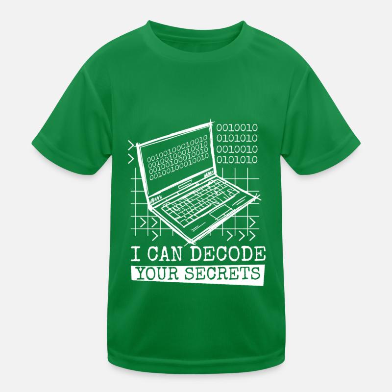 Décodage du programmeur Developer Coder T-shirt sport Enfant