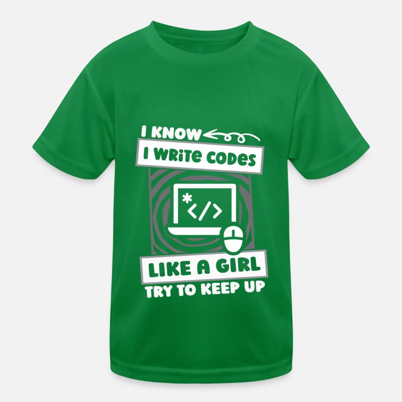 Développeur Coder Programmeur Girl T-shirt sport Enfant