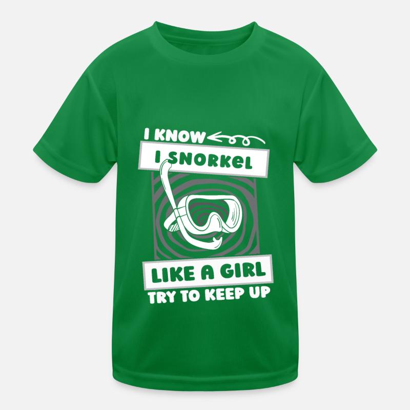Schnorcheln Mädchen Kinder Funktions-T-Shirt