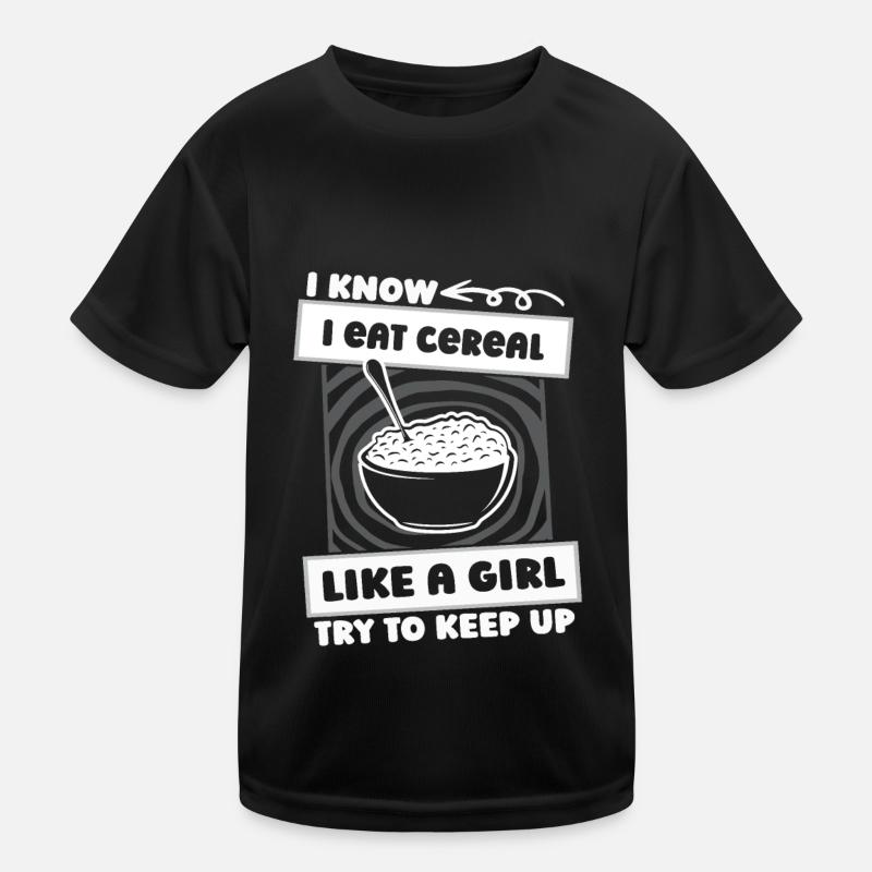 Frühstück Müsli Cereal Mädchen Kinder Funktions-T-Shirt