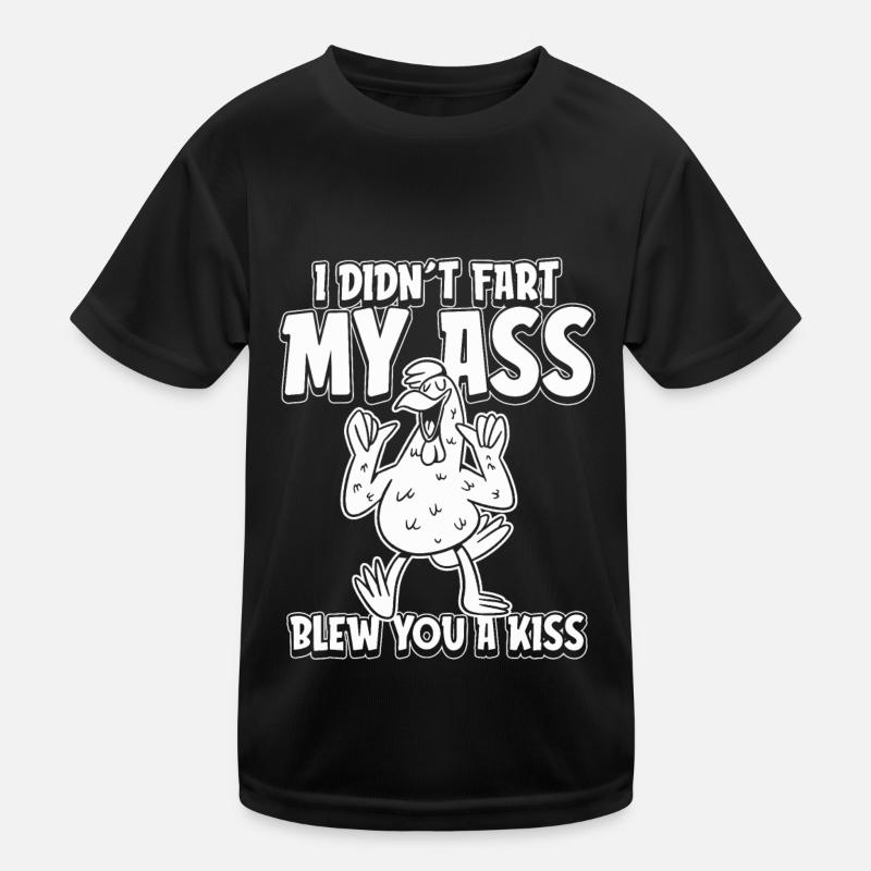 Hahn Gockel Ironie Kinder Funktions-T-Shirt
