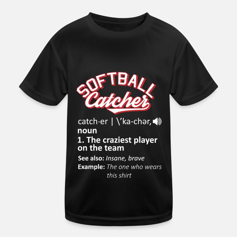 Softball Humor Kids Functional T-Shirt