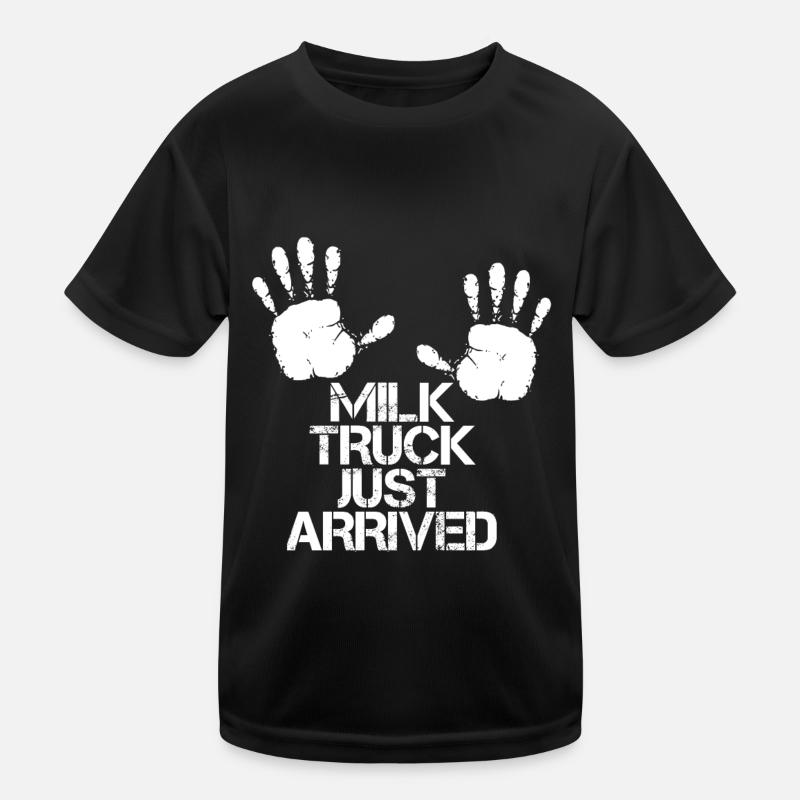 Lait de vache Drôle de wagon de lait T-shirt sport Enfant