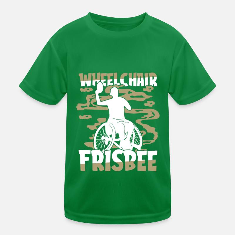 Frisbee Wheelchair Kids Functional T-Shirt