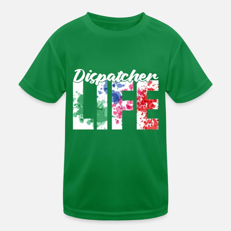 Notruf Leitstelle Einsatzzentrale Leben Kinder Funktions-T-Shirt