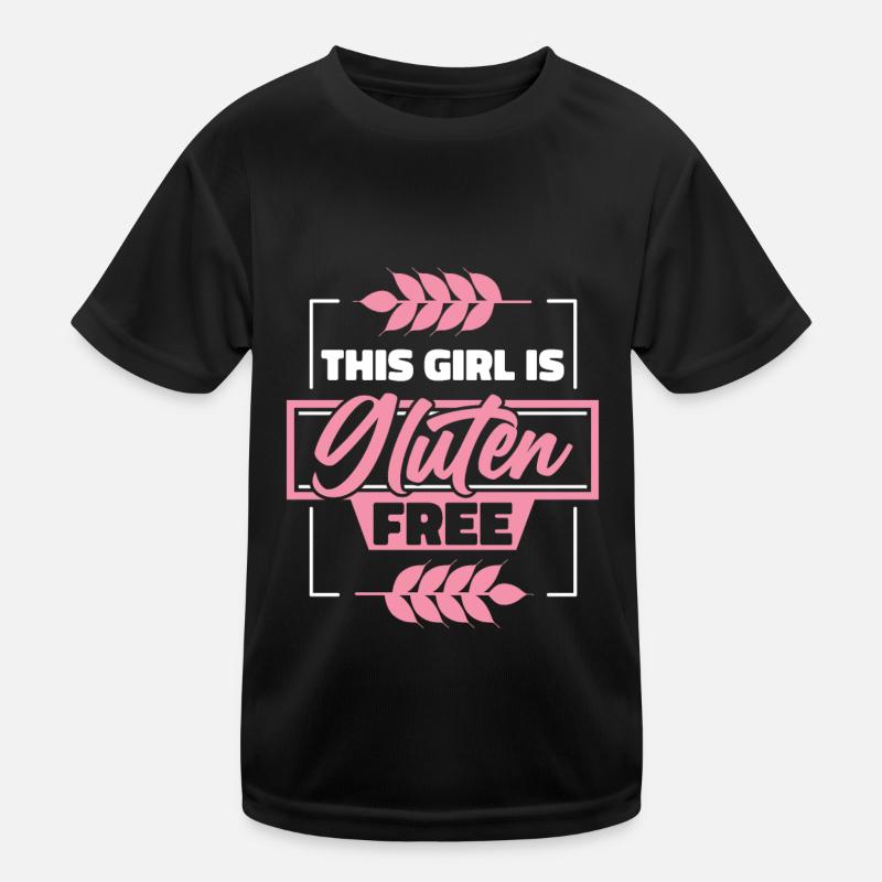 Glutenfrei Mädchen Kinder Funktions-T-Shirt