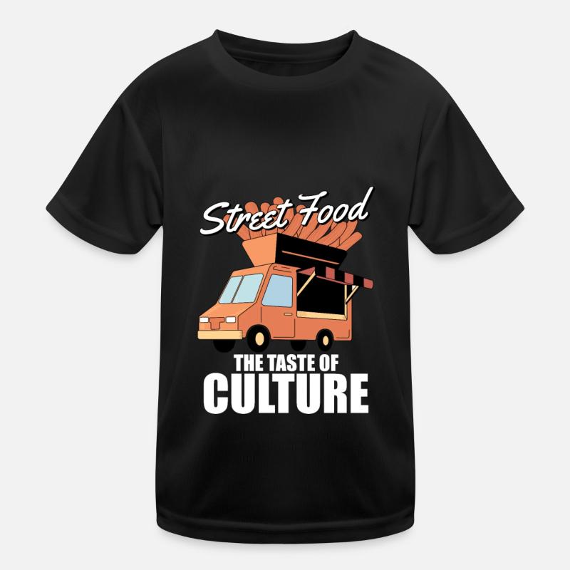 Straßenessen Kultur Kinder Funktions-T-Shirt