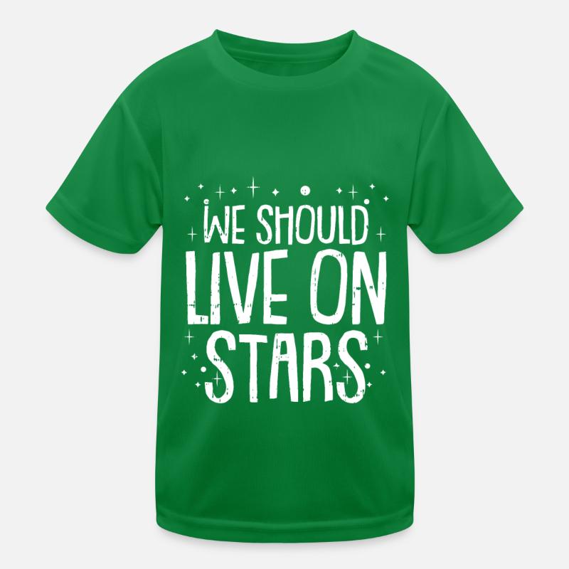 Space Space Space Colonization Kids Functional T-Shirt