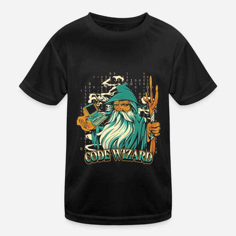 Entwickler Coder Programmierer Magier Kinder Funktions-T-Shirt