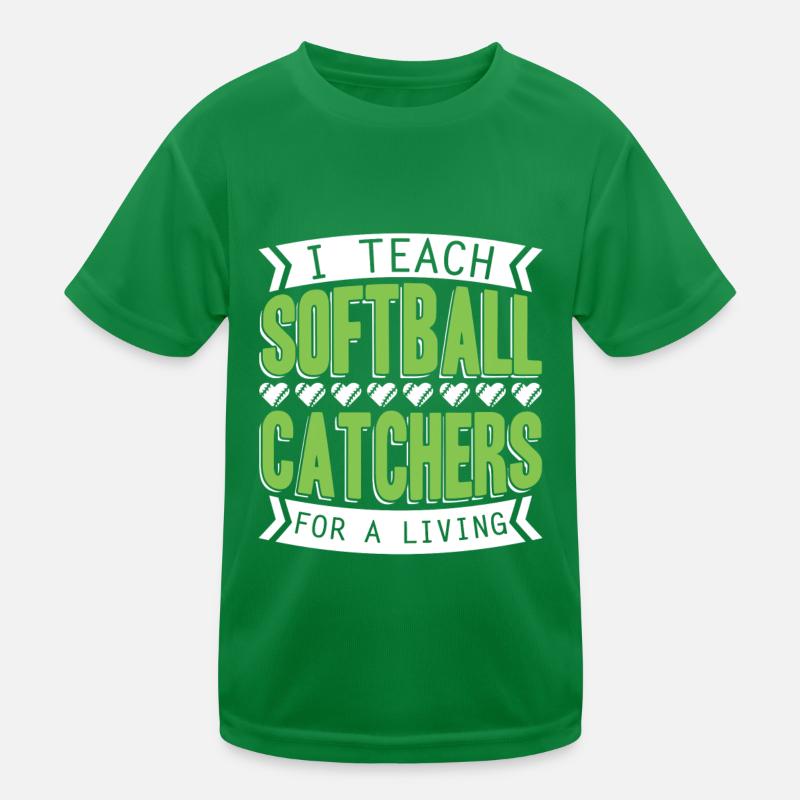 Softball Trainer Kinder Funktions-T-Shirt