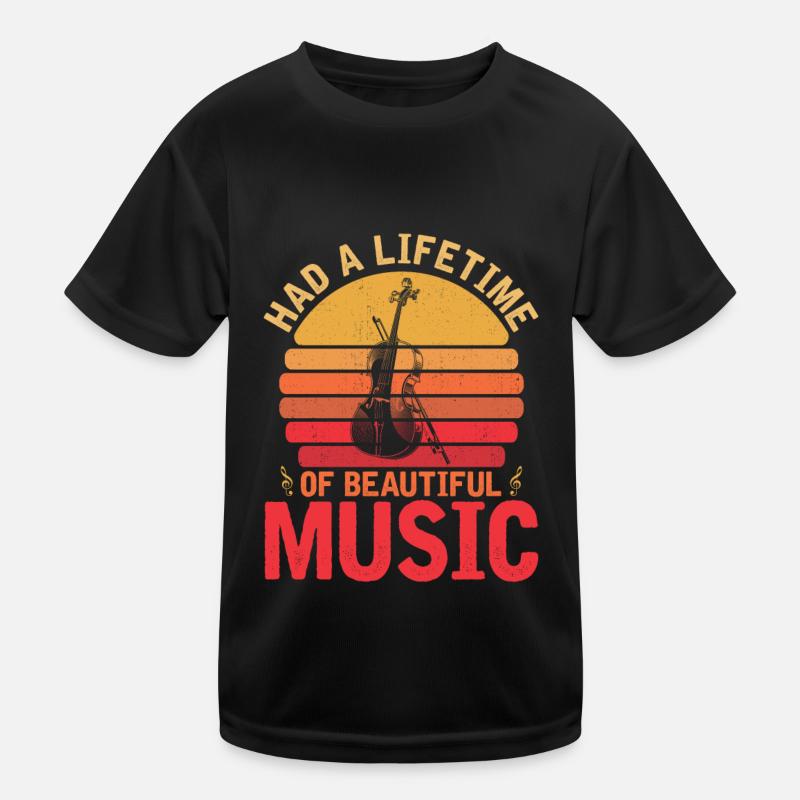 Violine Geige Kinder Funktions-T-Shirt