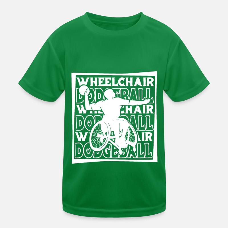 Völkerball Rollstuhl Kinder Funktions-T-Shirt