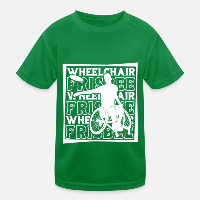 Frisbee Wheelchair Kids Functional T-Shirt