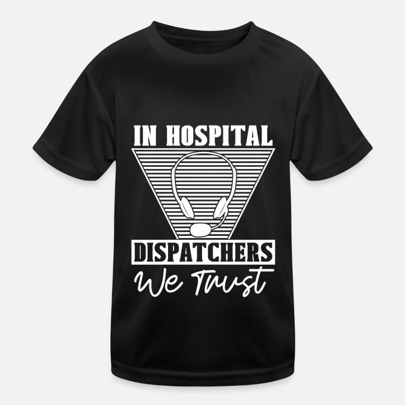 Notruf Leitstelle Einsatzzentrale Krankenhaus Kinder Funktions-T-Shirt