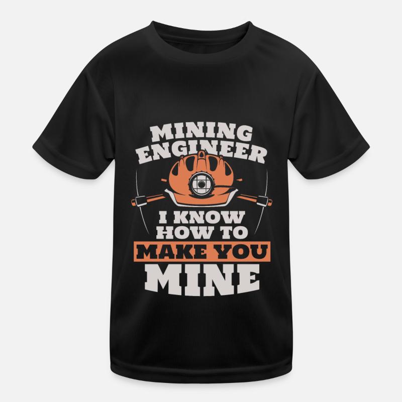 Engineer Safety helmet Mining engineer Kids Functional T-Shirt