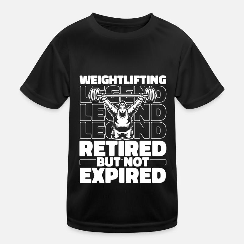 Weightlifting Retired Weightlifter Kids Functional T-Shirt
