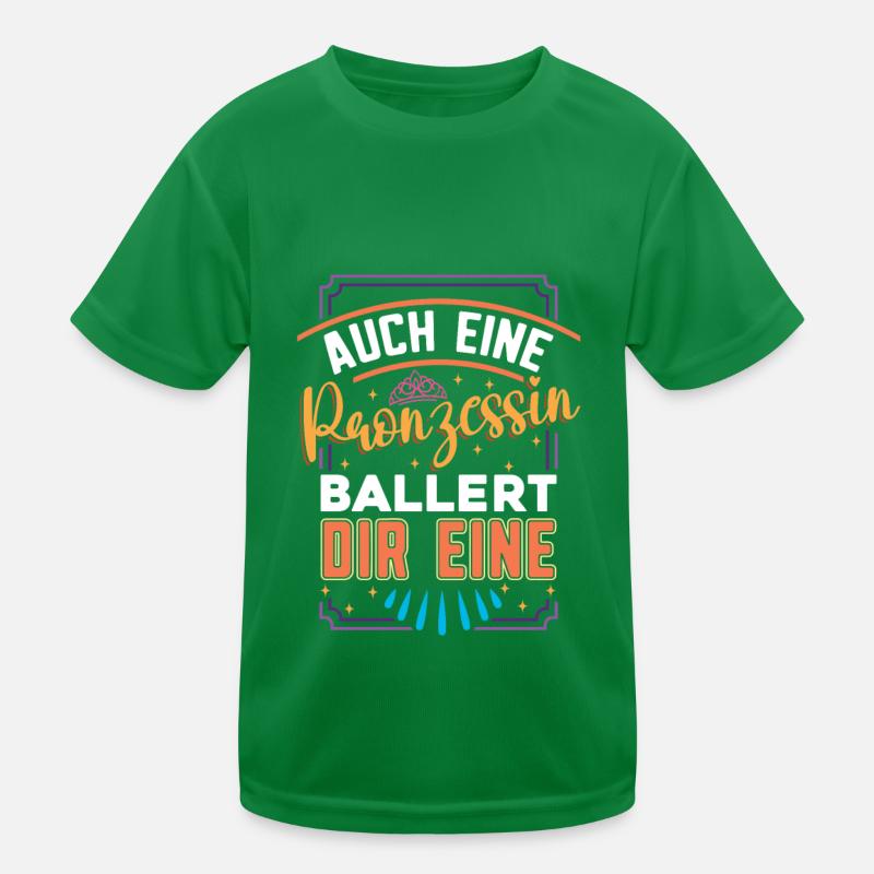 Prinzessin Lustig Kinder Funktions-T-Shirt