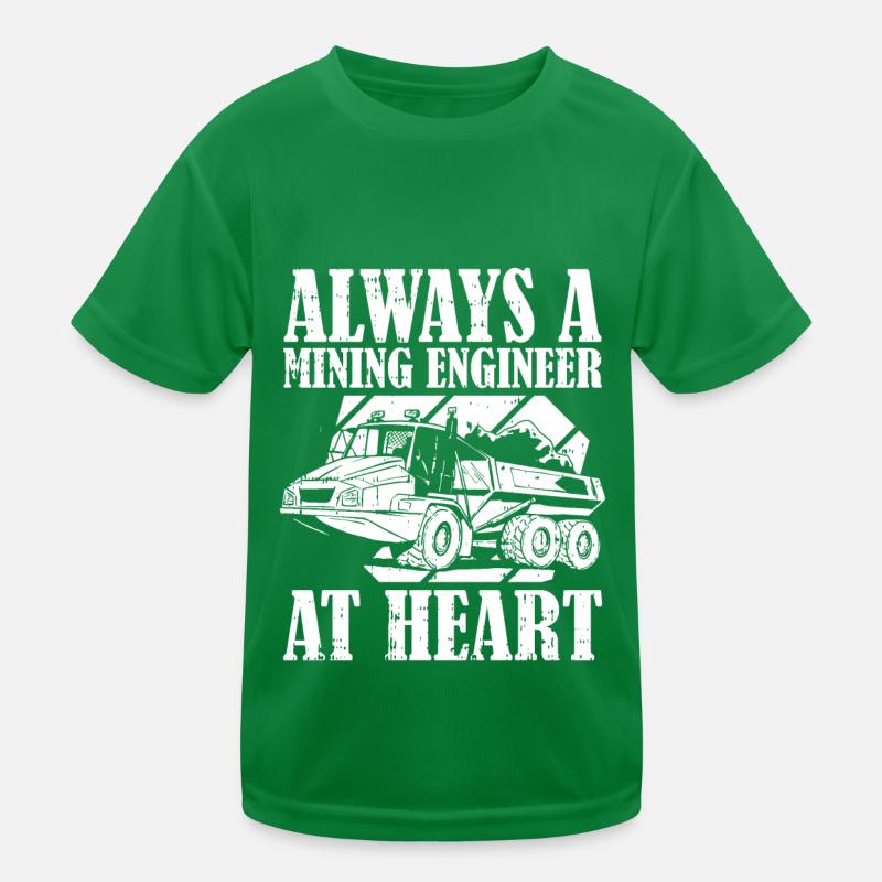 engineer truck mining engineer Kids Functional T-Shirt
