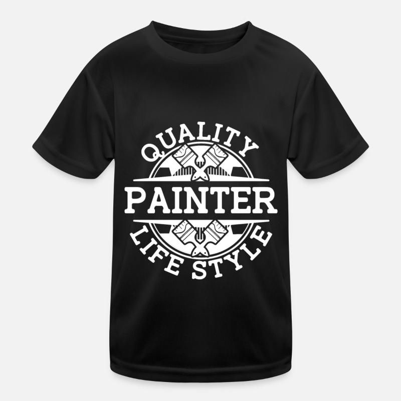 Maler Lackierer Pinsel Kinder Funktions-T-Shirt
