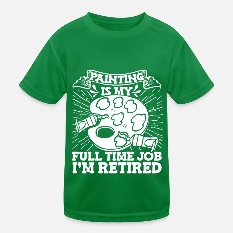 Painter Varnisher Palette Kids Functional T-Shirt
