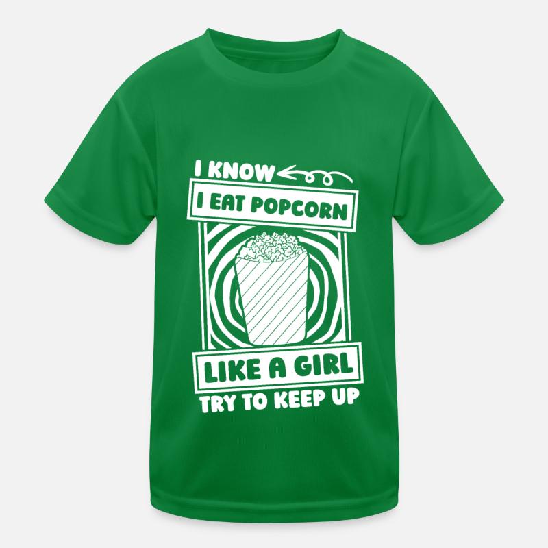 fille de pop-corn T-shirt sport Enfant