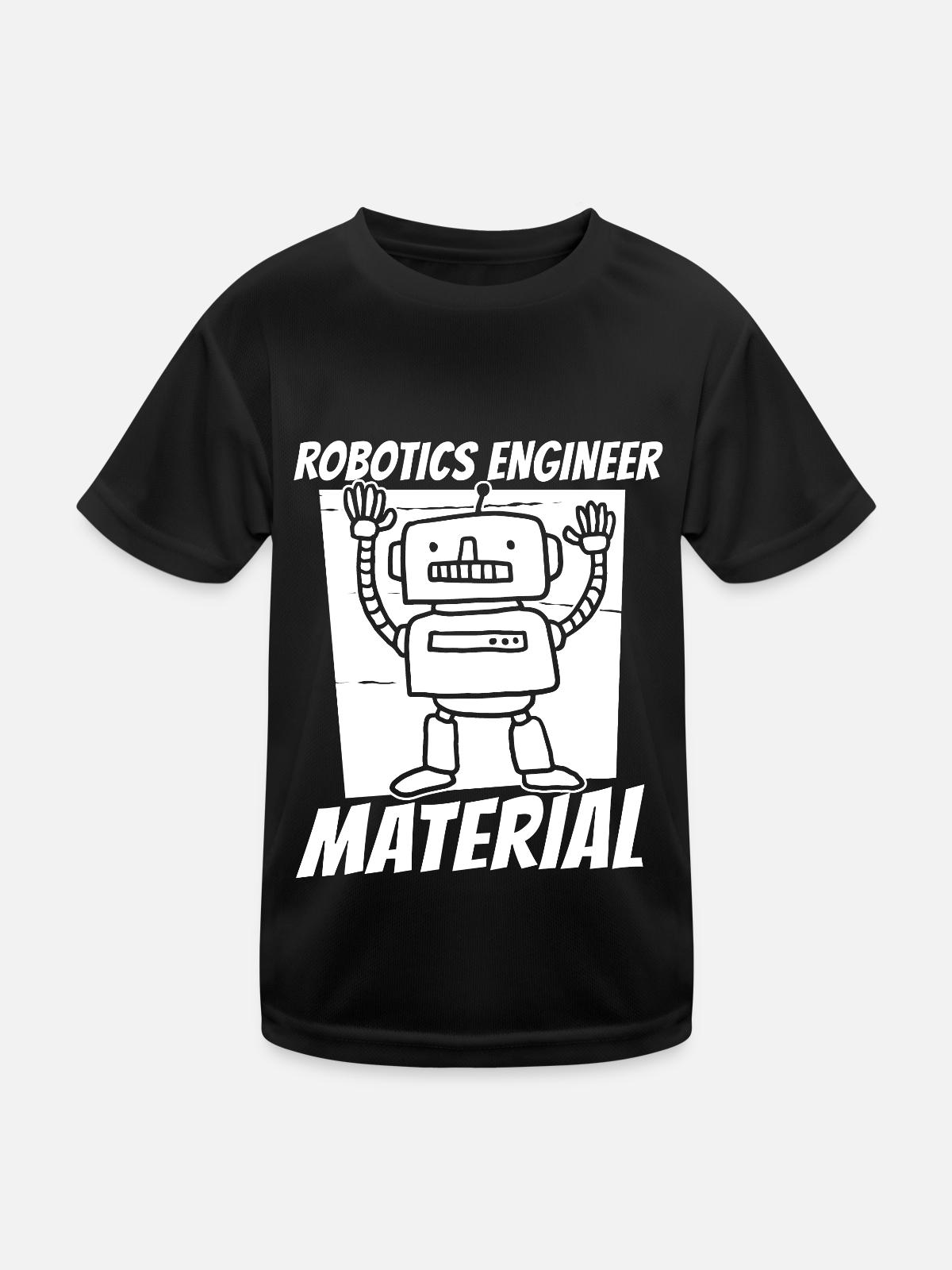 Robotics Ai Robot - Kids Functional T-Shirt - black - Front