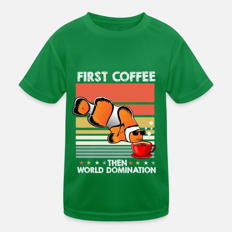 Poisson Clown Lunettes de soleil Café T-shirt sport Enfant