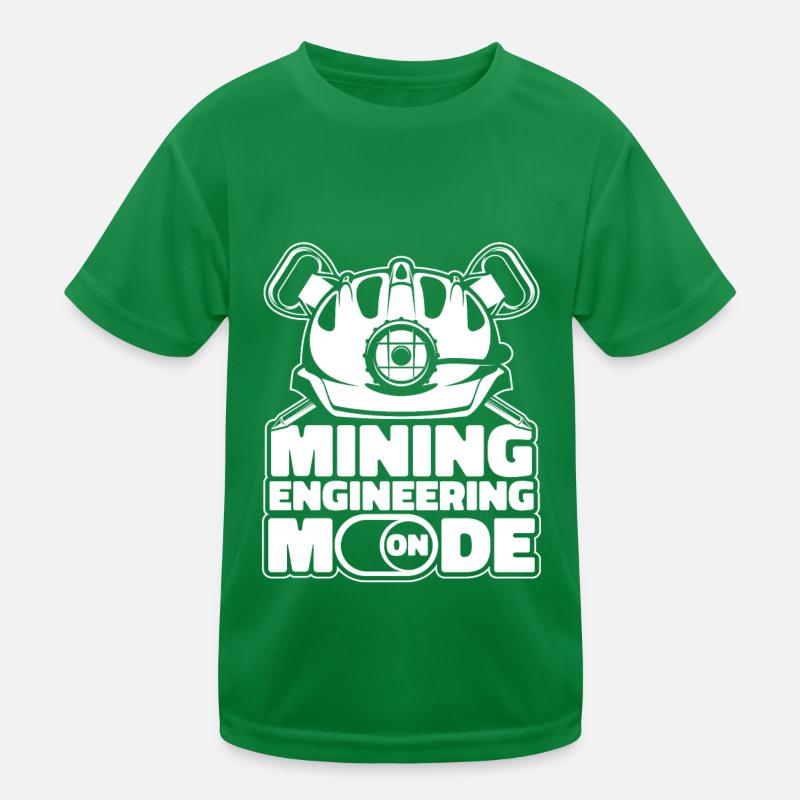 Engineer Safety helmet Mining engineer Kids Functional T-Shirt