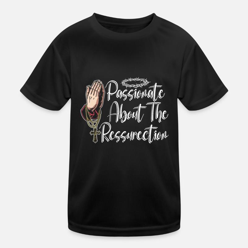 Christ Christianity Resurrection Kids Functional T-Shirt