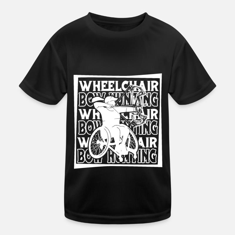 Bowhunting Bow Hunter Wheelchair Kids Functional T-Shirt