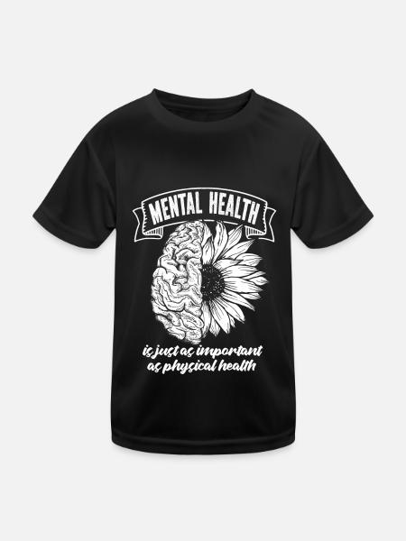 Psychologie Psychologe Sonnenblume - Kinder Funktions-T-Shirt - Schwarz - Vorne