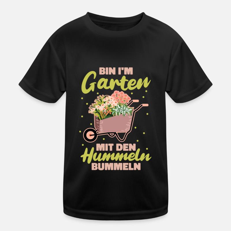 Hobbygärtner Garten Hummel Kinder Funktions-T-Shirt