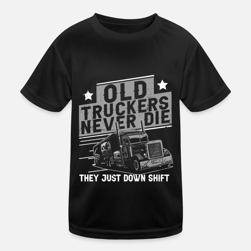 Truck driver Trucker Truck driver change Kids Functional T-Shirt
