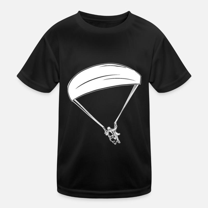 Paragleiter Paragleiten Kinder Funktions-T-Shirt