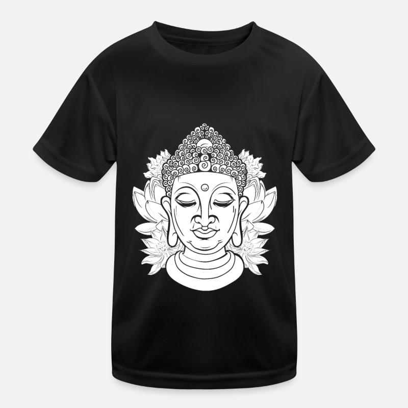 Buddha Buddhist Blumen Kinder Funktions-T-Shirt