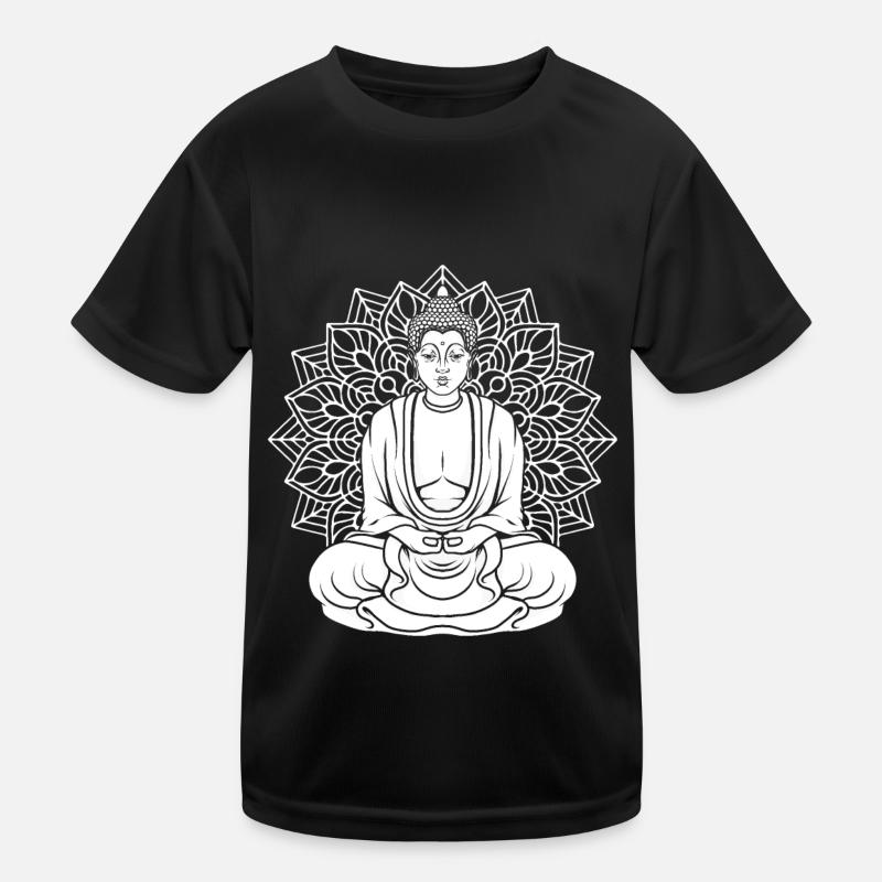 Buddha Buddhist Lotus Blatt Kinder Funktions-T-Shirt