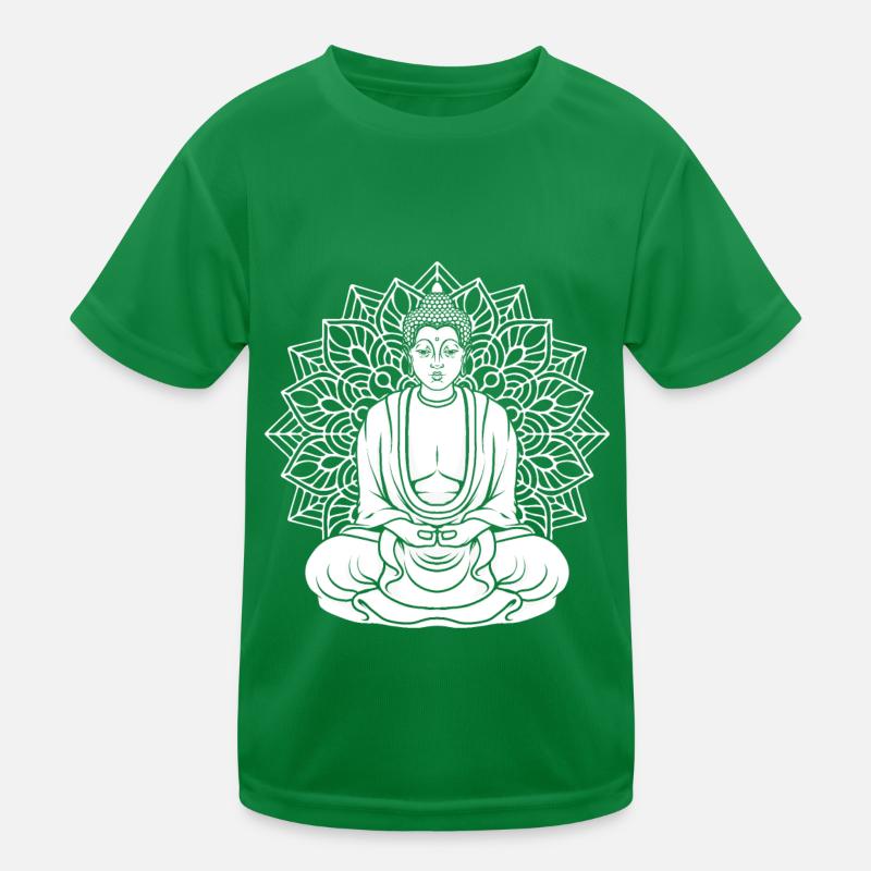 Buddha Buddhist Lotus Blatt Kinder Funktions-T-Shirt