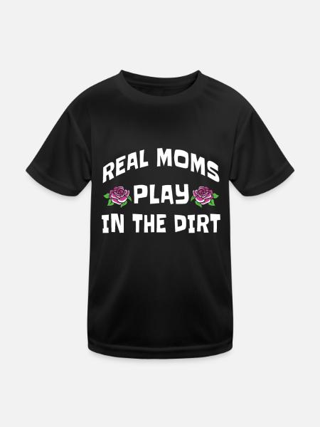 Hobbygärtner Garten Mutter Gärtnerische Mama - Kinder Funktions-T-Shirt - Schwarz - Vorne