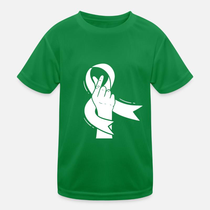 Cancer du sein Main T-shirt sport Enfant