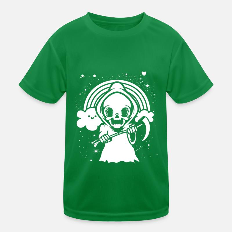 Gothic Grim Reaper Kids Functional T-Shirt