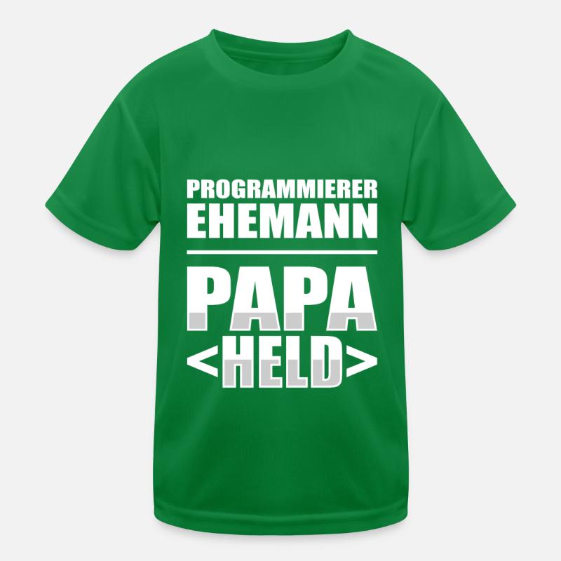 Entwickler Coder Programmierer Vater Kinder Funktions-T-Shirt