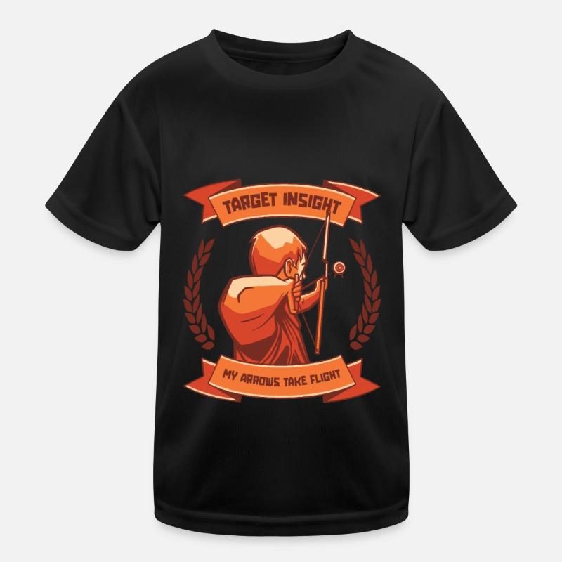 Bogenschießen Bogensport Bogenschütze Kinder Funktions-T-Shirt