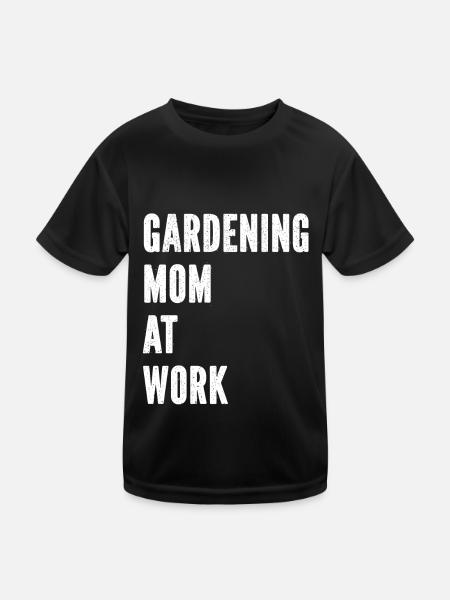 Hobbygärtner Garten Mutter Gärtnerische Mama - Kinder Funktions-T-Shirt - Schwarz - Vorne