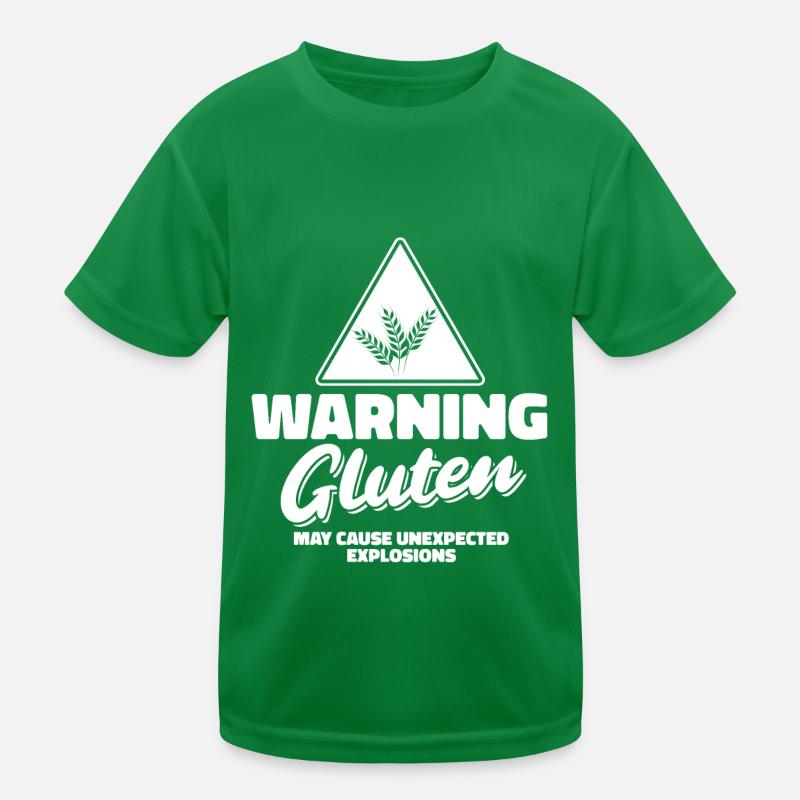 Gluten-free humor Kids Functional T-Shirt
