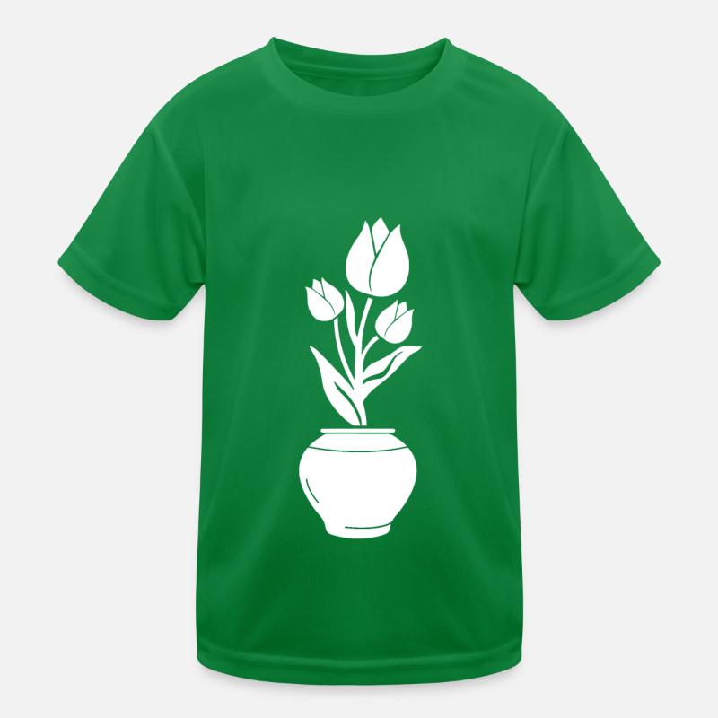 Vase tulipe T-shirt sport Enfant