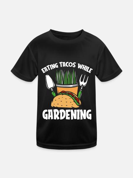 Hobby Gardener Garden Funny - Kids Functional T-Shirt - black - Front
