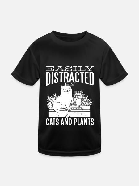 Hobby Gardener Garden Funny Garden Cat - T-shirt sport Enfant - noir - Devant