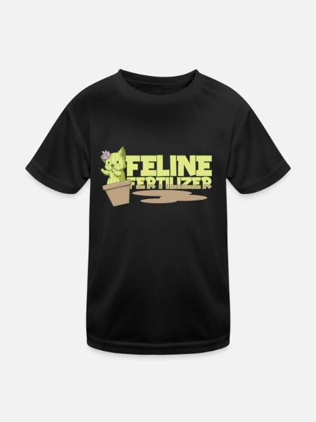 Hobbygärtner Garten Katzenartig Gartenkatze - Kinder Funktions-T-Shirt - Schwarz - Vorne