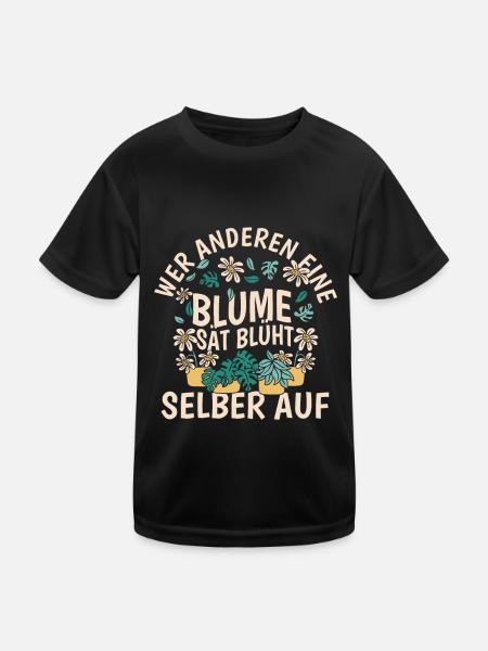 Hobby Gardener Garden Cute - Kids Functional T-Shirt - black - Front